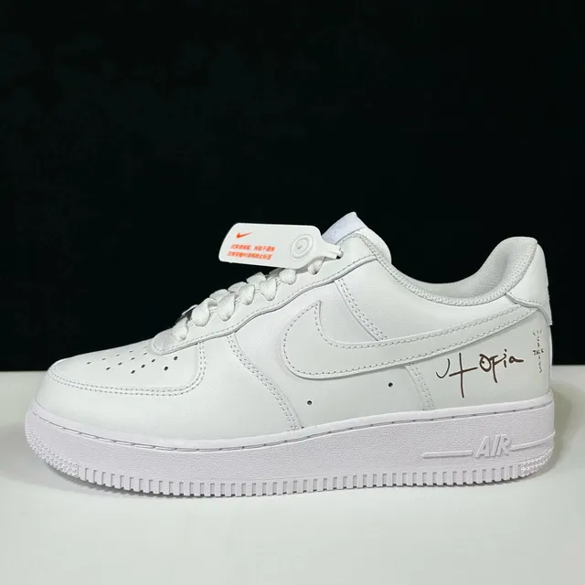 travis scott af1 white