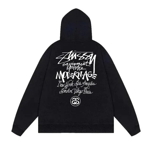 Stüssy Zip-Up Hoodie Modern Age Graphic