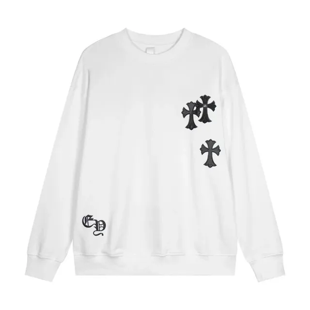 Chrome Hearts Crewneck Sweatshirt Triple Cross Embroidery