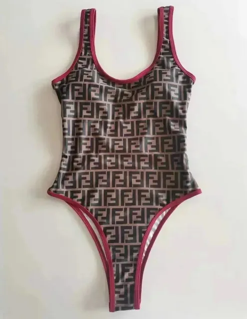 Fendi Logo Print Bodysuit FF Monogram