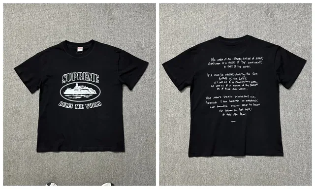 Supreme T-Shirt No Man Is An Island