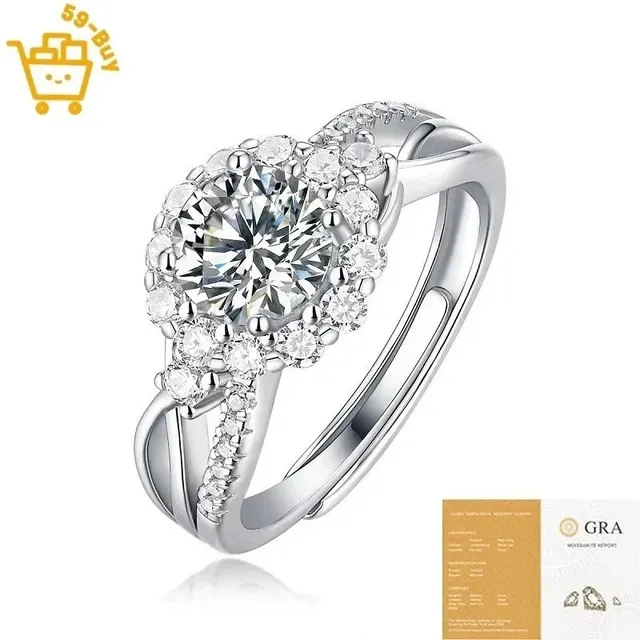 Tiffany & Co. Solitaire Ring Halo Diamond