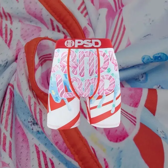 PSD Boxer Brief Candy Cane Print
