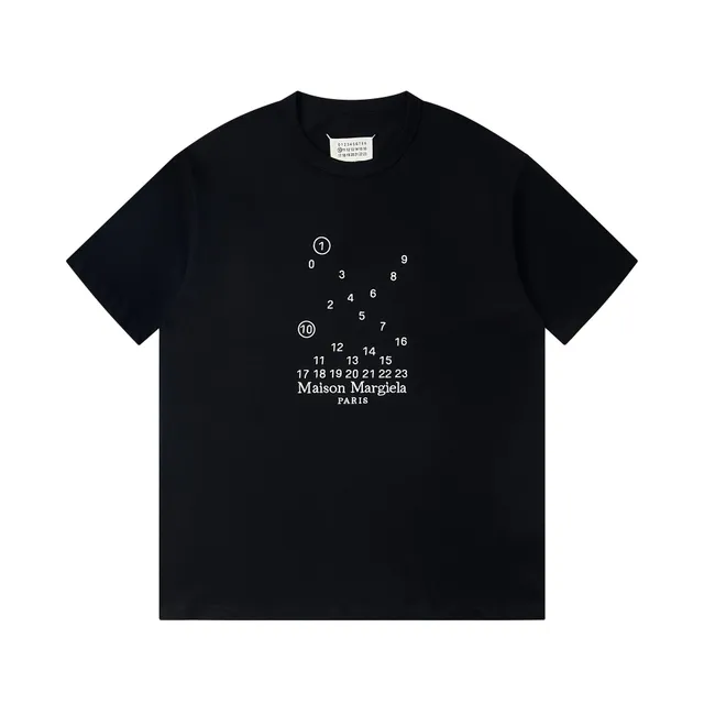 Maison Margiela Numbered Tee White Numbers Print