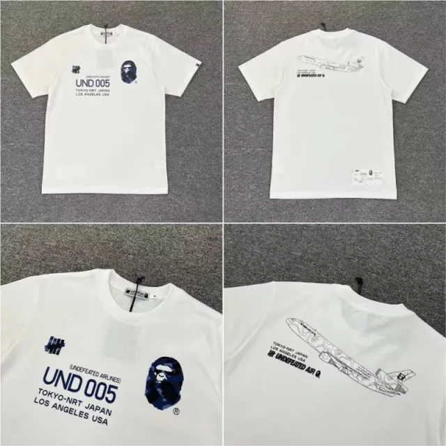 Undefeated Graphic T-Shirt UNDFTD x BAPE Airplane Print