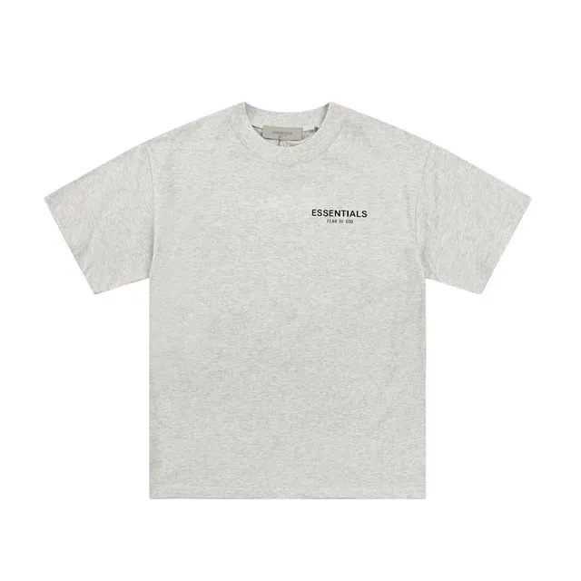 Fear of God Essentials Logo Tee Heather Grey