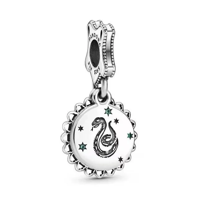 Pandora Slytherin Snake Charm Enamel and Cubic Zirconia