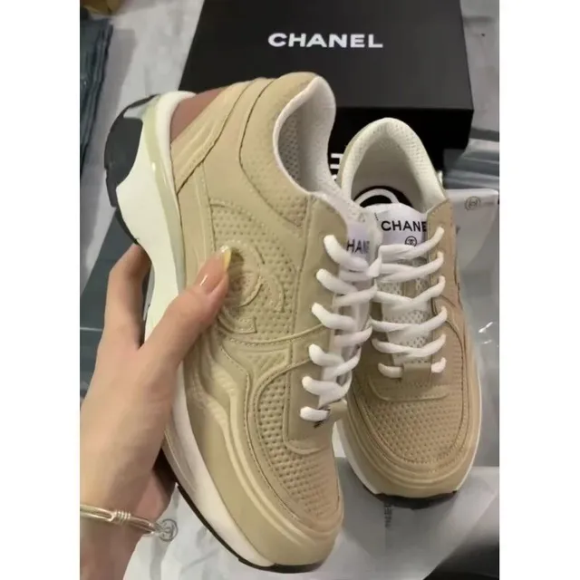 Chanel Trainer Beige Mesh