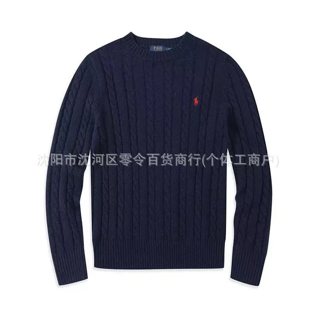 Navy blue sweater (little red horse)