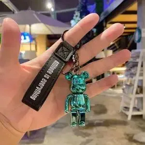Be@rbrick × BAPE Bearbrick Keychain Translucent Teal