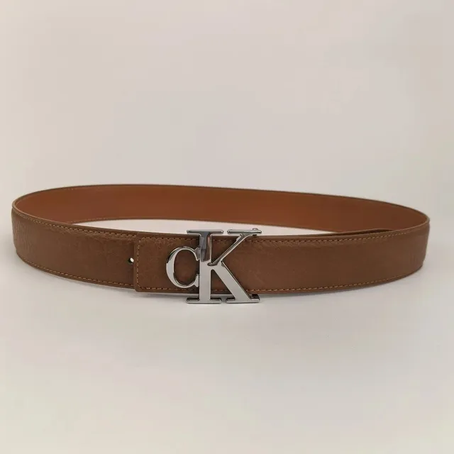 Calvin Klein CK Logo Belt Monogram Buckle