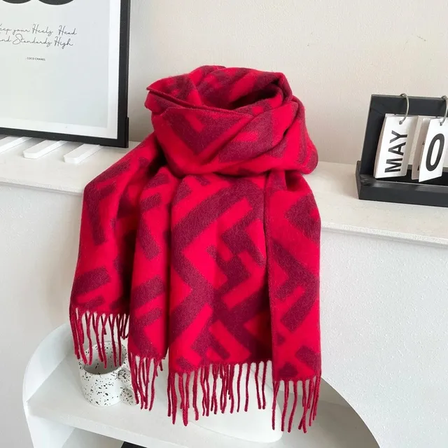 Fendi FF Logo Scarf Monogram Print