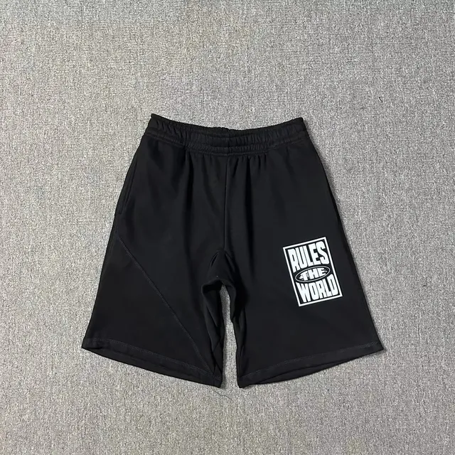 Corteiz Rules the World Shorts Black Logo