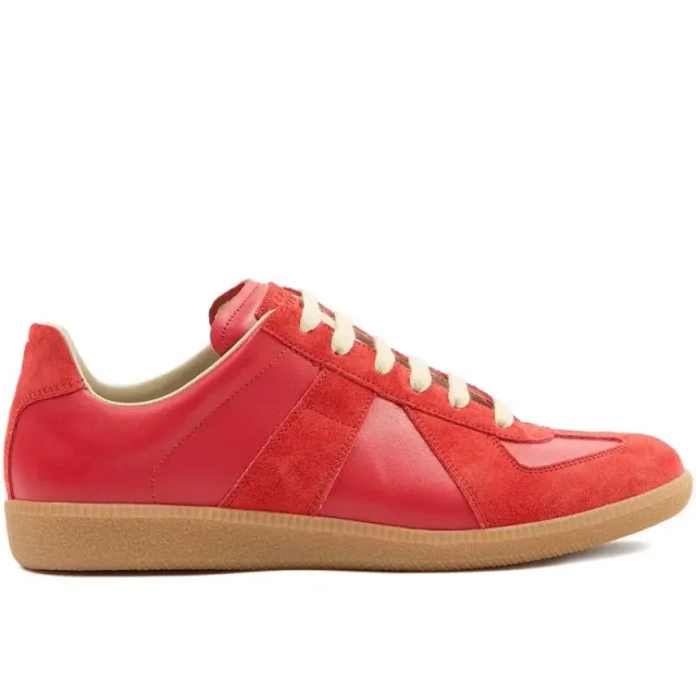 Maison Margiela Future Sneaker Red Suede Leather
