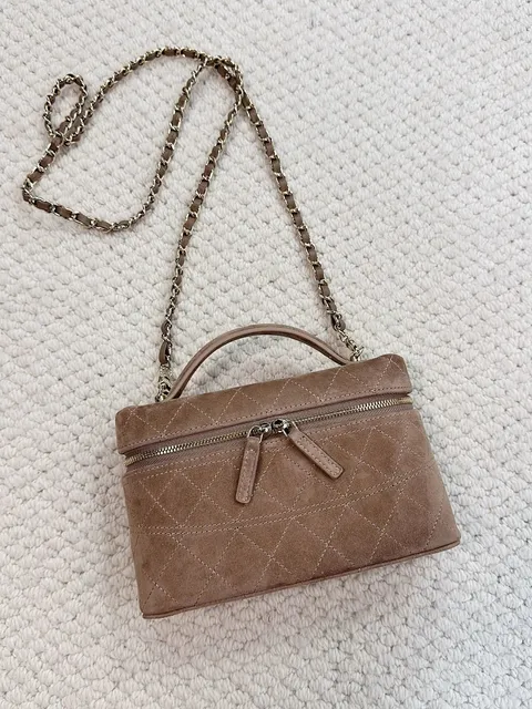 Chanel 19 Quilted Suede