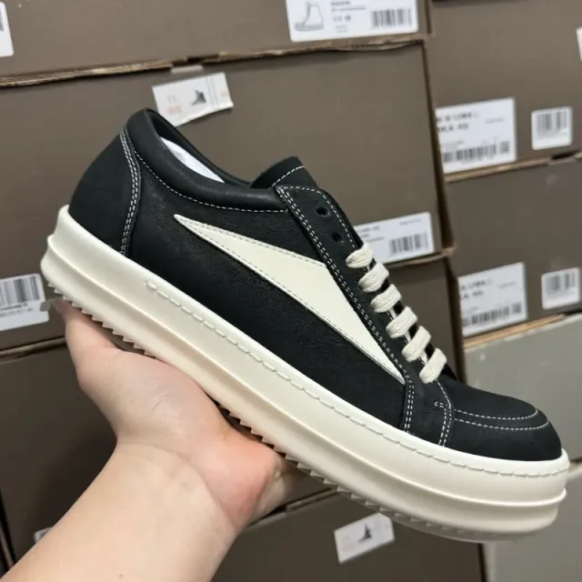 Rick Owens Geobasket Black/White