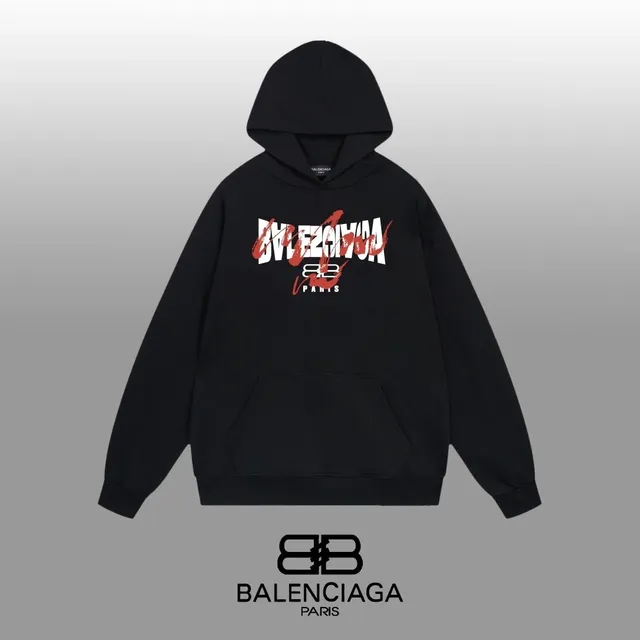Balenciaga Hoodie Oversized Logo Print