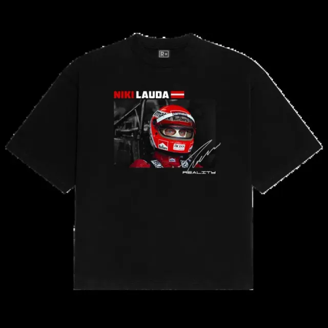 Revenge Niki Lauda Graphic Tee Racing Helmet Print
