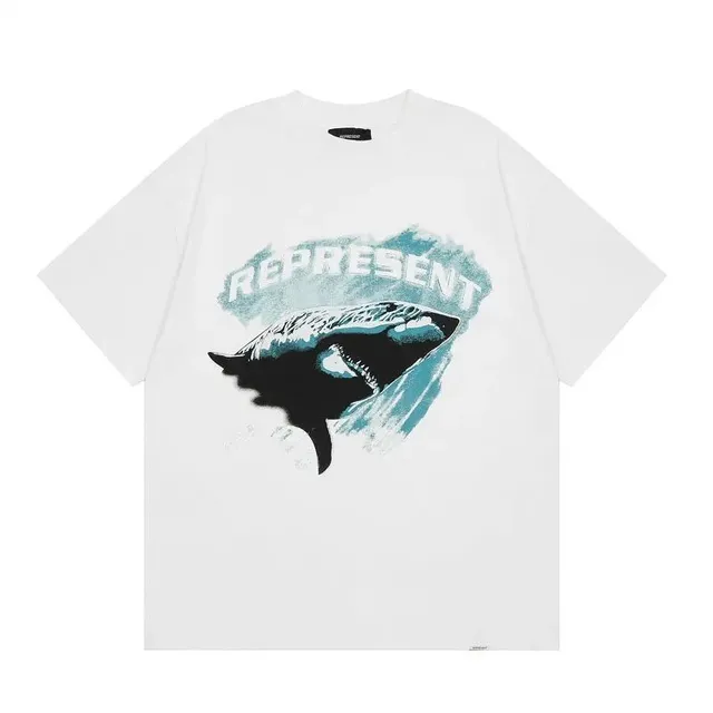 Represent Graphic Tee Shark Print