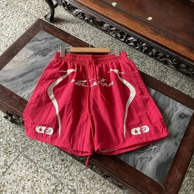 Hellstar Track Shorts Star Flame Logo