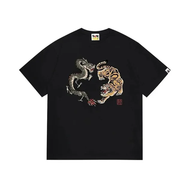 BAPE T-Shirt Dragon Tiger Print