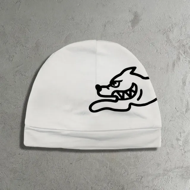 Sp5der Wolf Graphic Beanie