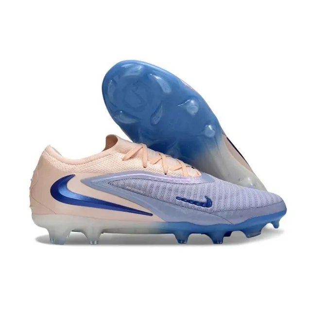 Nike Football Cleat Beige and Blue Gradient