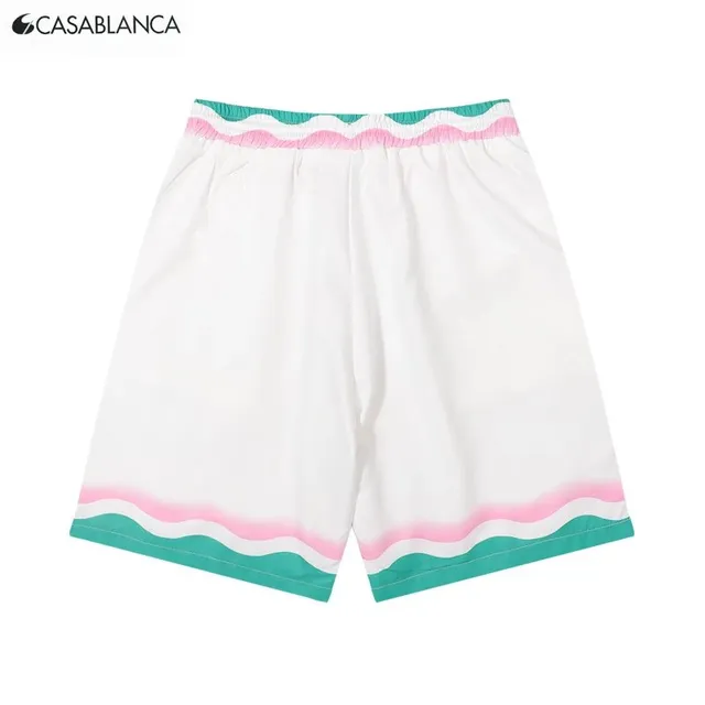 Casablanca Wave Trim Shorts Pastel Wave