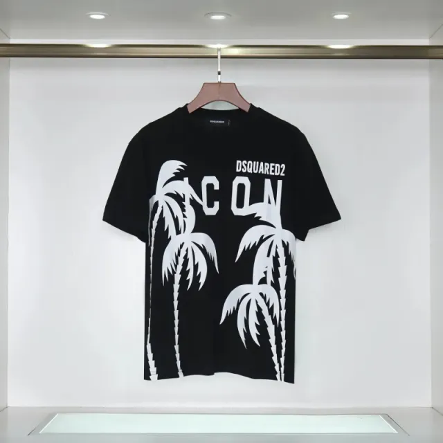 Dsquared2 Palm Tree Graphic Tee Icon Palm Print
