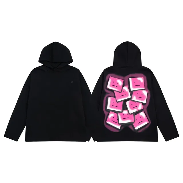 Acne Studios Hoodie Pink Emoji Print