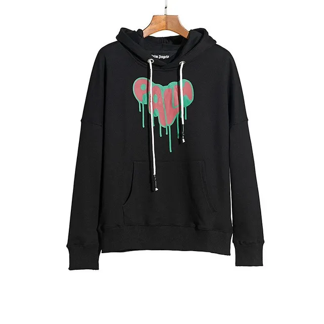 Palm Angels Hoodie Dripping Heart Logo