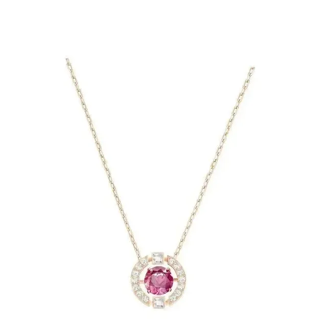 Swarovski Alhambra Pendant Pink Sapphire and Diamonds