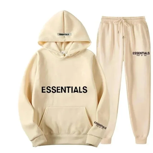 Fear of God Essentials Hoodie and Joggers Set Essentials Logo