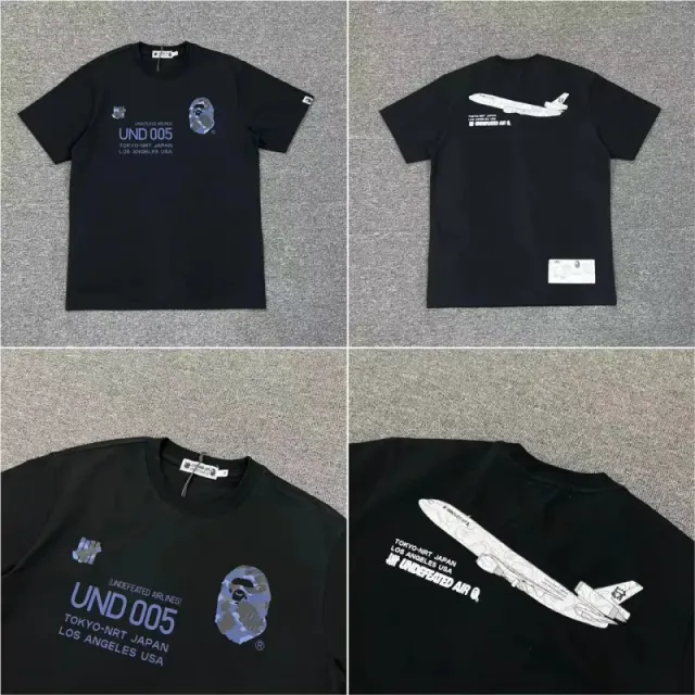 BAPE Graphic T-Shirt Undefeated Airlines