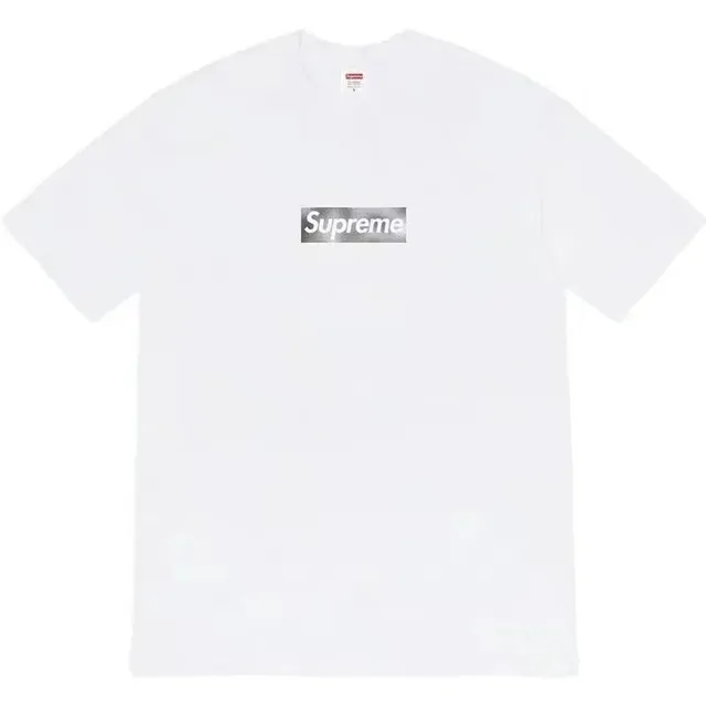 Supreme Box Logo Tee Reflective Silver