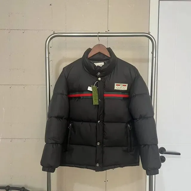 Gucci Puffer Jacket Web Stripe