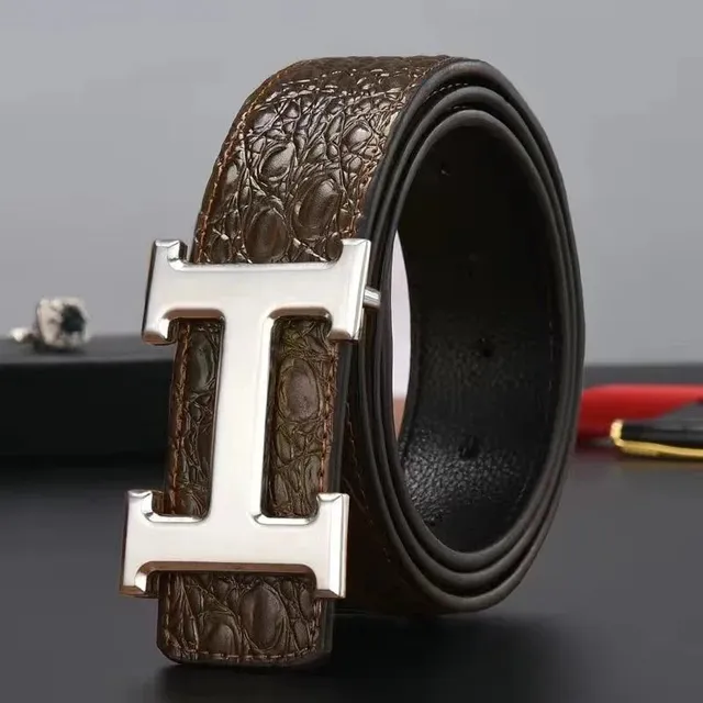 Hermès H Belt Crocodile-Embossed