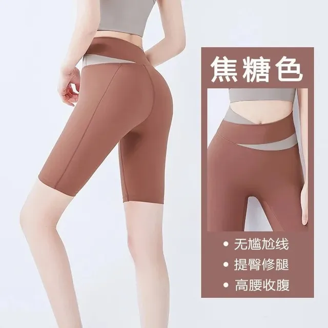 SKIMS High-Waisted Bike Shorts Caramel