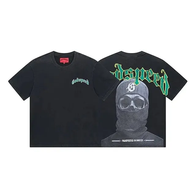 Broken Planet Graphic Tee Skull Balaclava Print