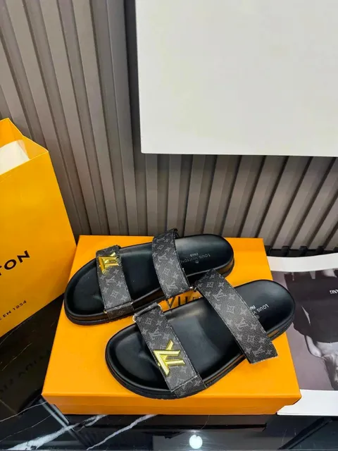 Louis Vuitton LV Slide Sandal Monogram Eclipse
