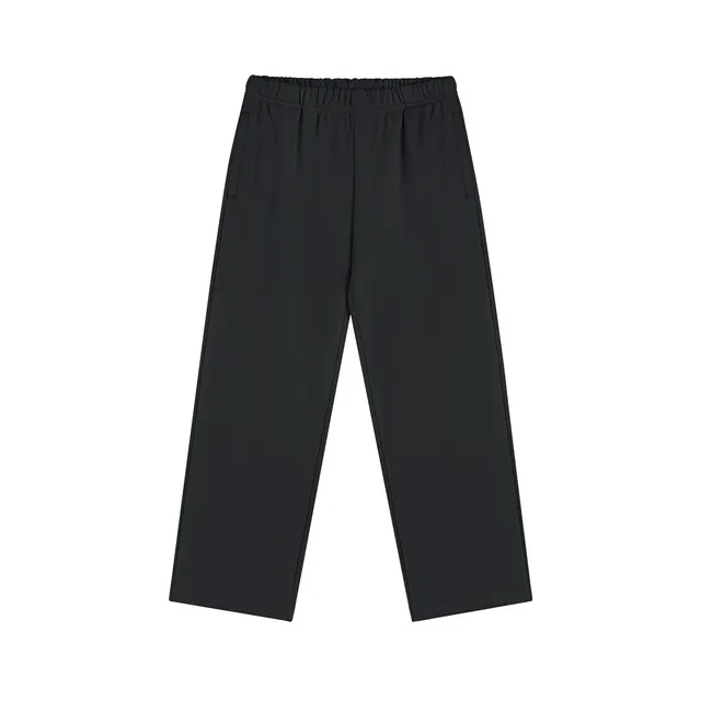 Elastic-Waist Trousers Wide-Leg