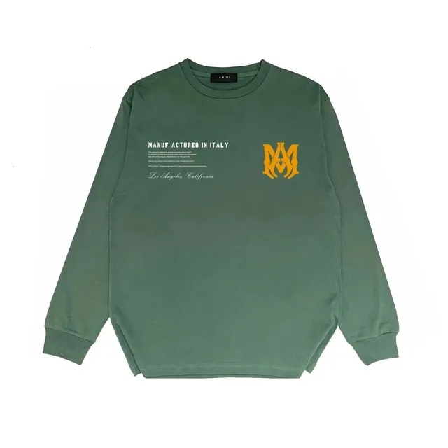 Amiri Long-Sleeve Tee Italy Manufactured