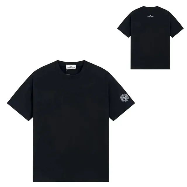 Stone Island T-Shirt Compass Logo Black