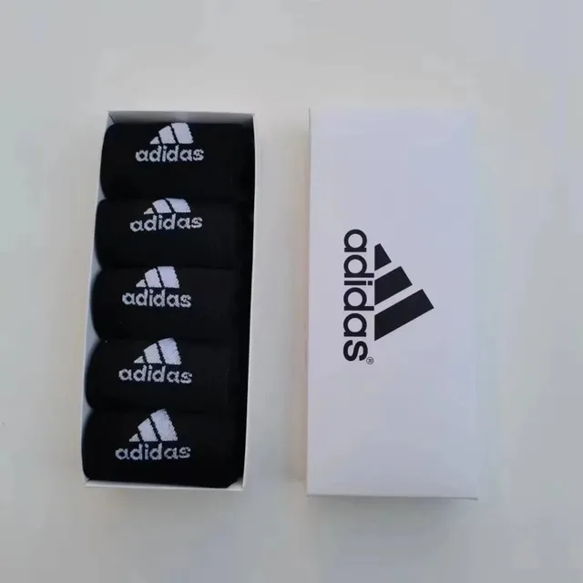 Adidas短袜-五双灰色