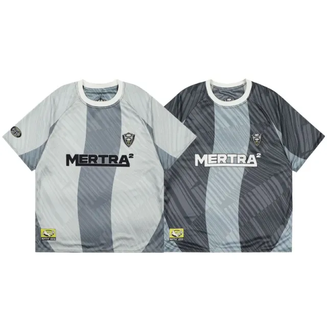 Mertra Mertra² Jersey Tee Striped Panel