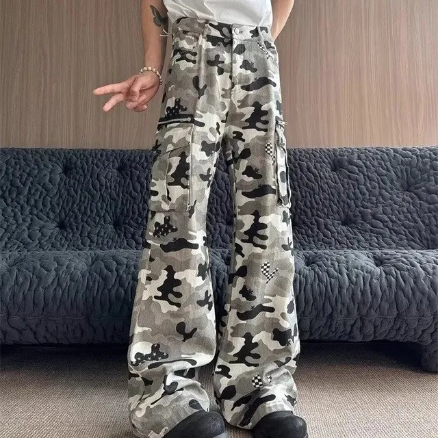 Cargo Pants Camouflage Print