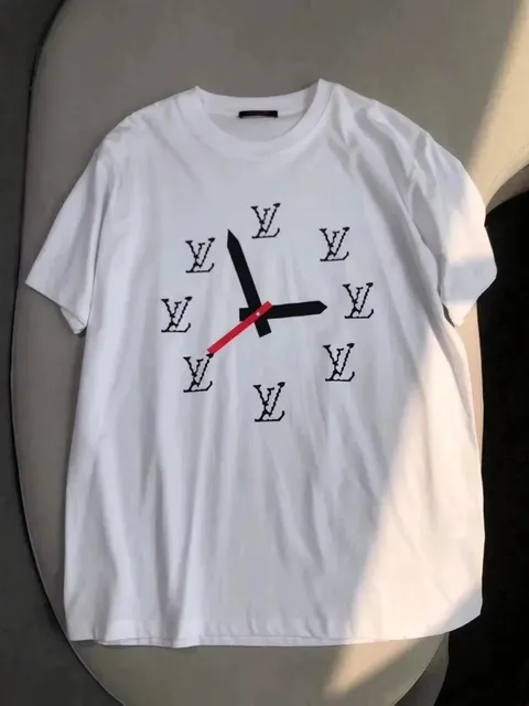 Louis Vuitton Clock T-Shirt LV Monogram Clock Print
