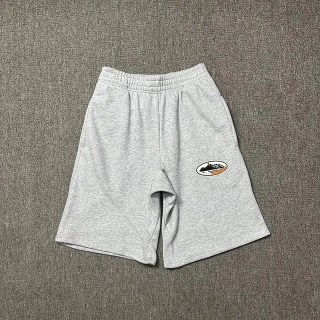 Elastic Waist Shorts Oval Logo Patch