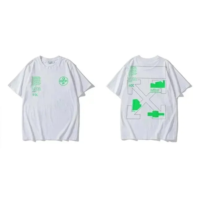 Off-White Arrow Graphic Tee Industrial Green Print