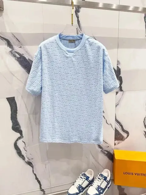 Dior T-Shirt Oblique Logo Jacquard